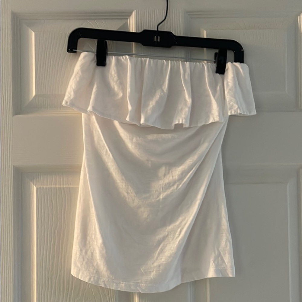 Lilly Pulitzer White Banded Tube Top